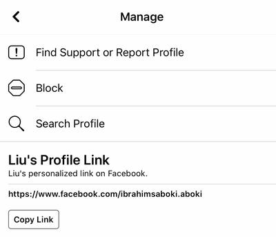 Scammer’s true profile link