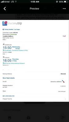 A Fake Turkish Airlines Flight Ticket