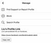 Scammer’s true profile link