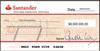 A Fake Santander Bank Check