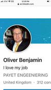 Oliver Benjamin picture in Linkedin