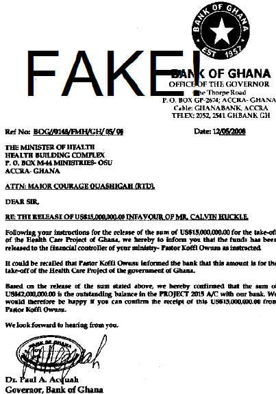 Ghana Scams.